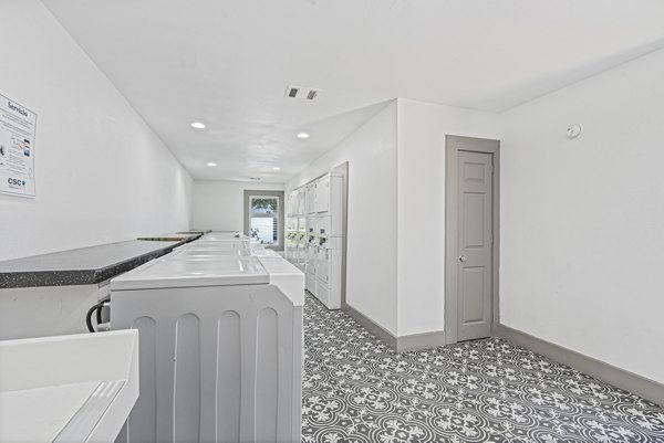 laundry facility at Waterloo Flats Apartments