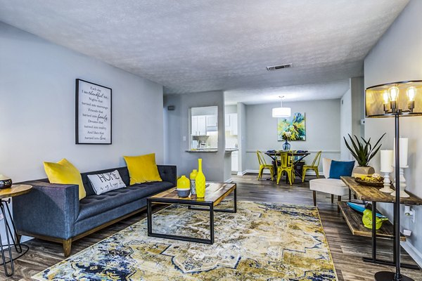 living room at Junction at Vinings Apartments