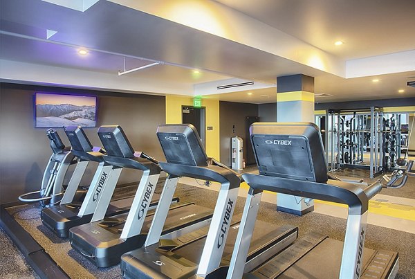 fitness center at SOVA Apartments