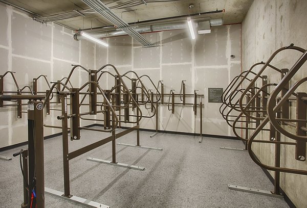Convenient bike storage facility at SOVA Apartments: Secure and spacious solution for residents who enjoy cycling in the city