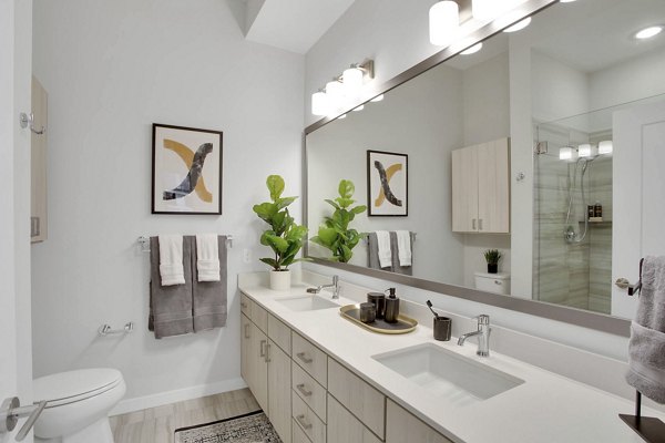bathroom at Overture 9th + CO Apartments