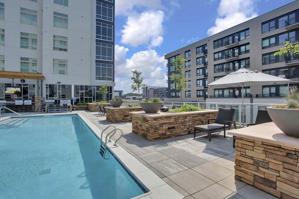 pool at Overture 9th + CO Apartments