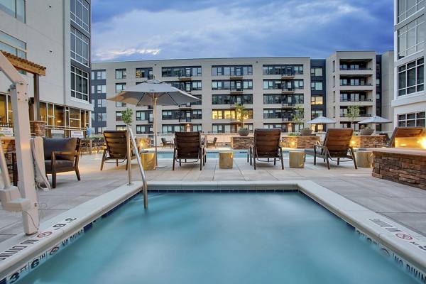 pool at Overture 9th + CO Apartments