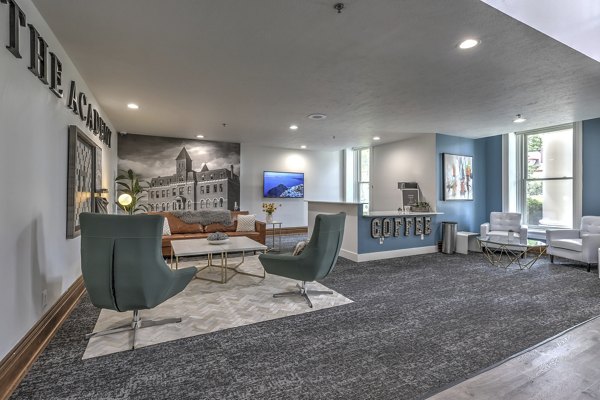 clubhouse at The Academy Apartments