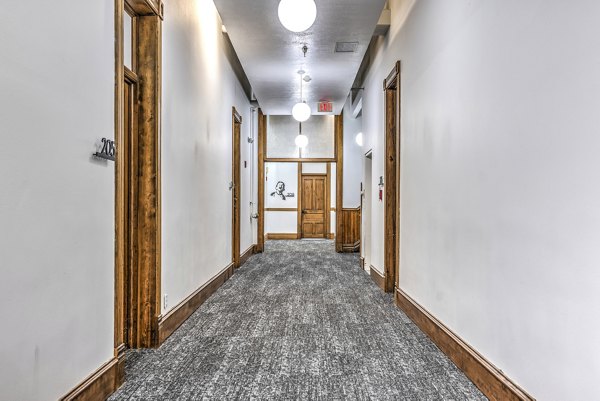clubhouse hallway at The Academy Apartments