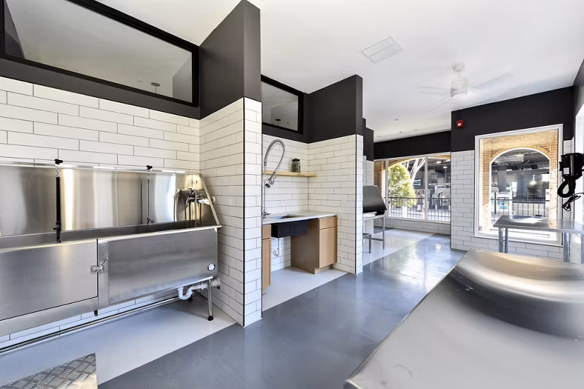 dog wash station at Avana on Main Apartments 