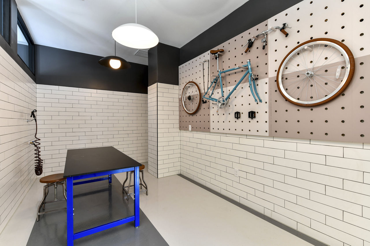 Bike room at Avana On Main