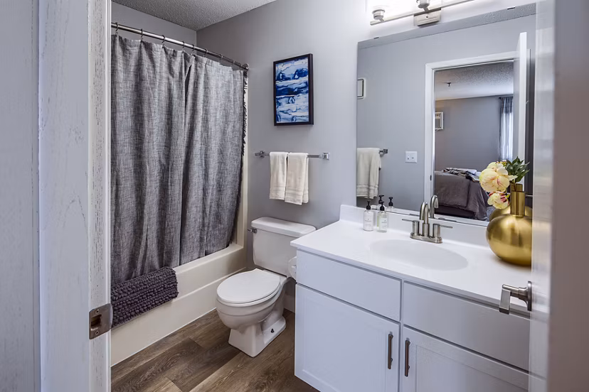 Bathroom featuring modern fixtures at Avana Southview Apartments