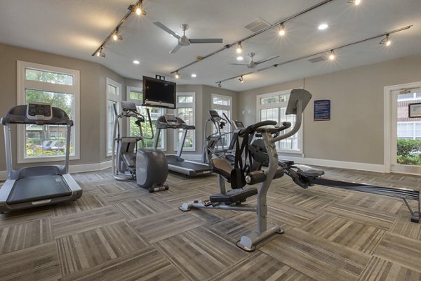 Modern fitness center with state-of-the-art equipment at Autumn Woods Apartments