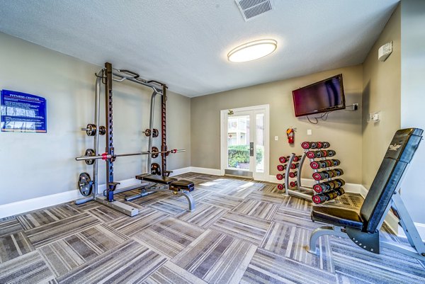 fitness center at Autumn Woods Apartments