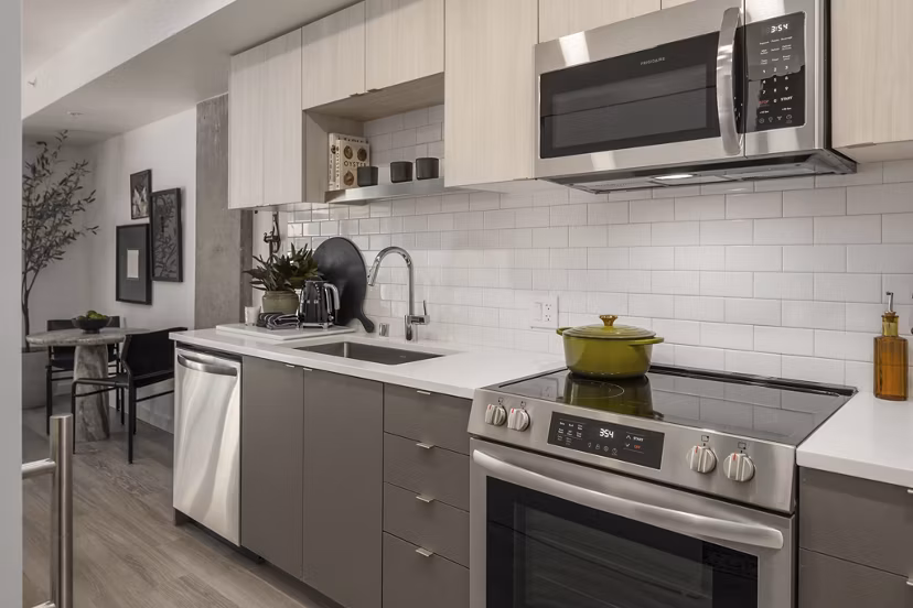 kitchen at The Victor Apartments