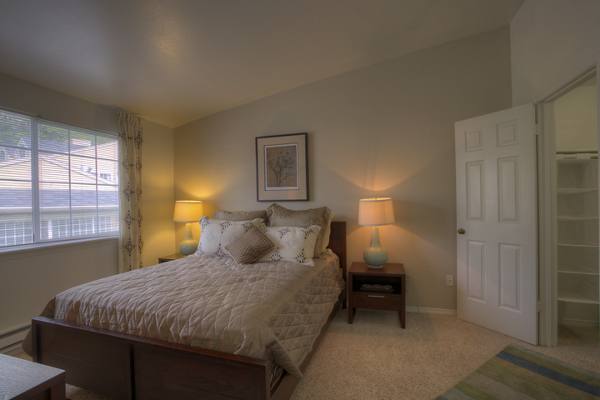 bedroom at Riverstone Apartments