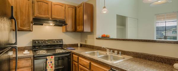 kitchen at Riverstone Apartments