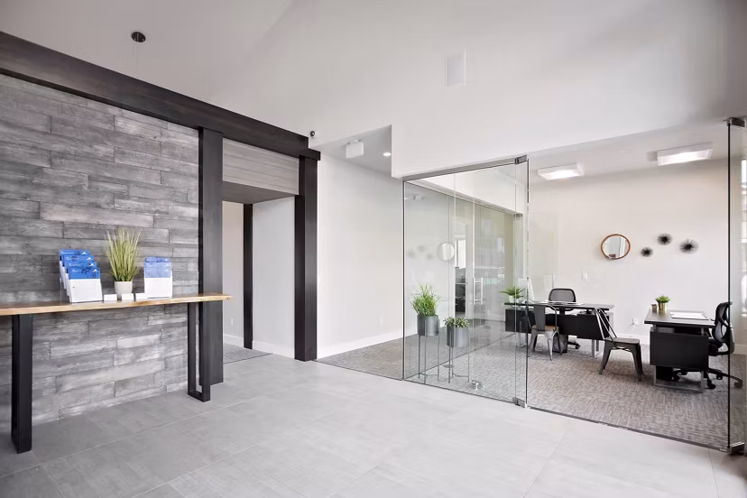 Stylish clubhouse with modern amenities at Trio Pointe apartments, offering a vibrant community experience