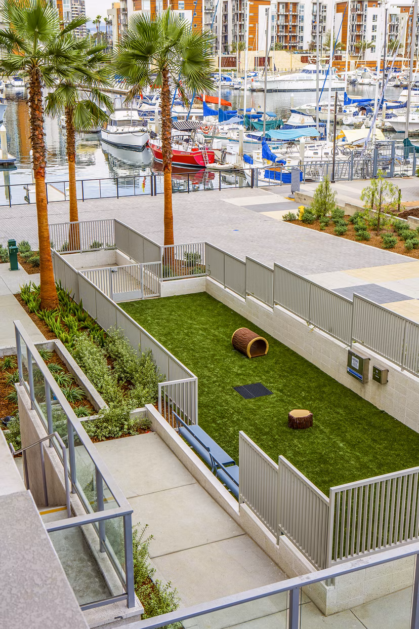 Neptune Marina Apartments: Dog-friendly dog park with agility equipment and seating areas