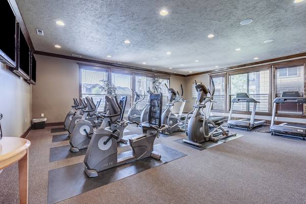 fitness center at Eagle Point Apartments                                   