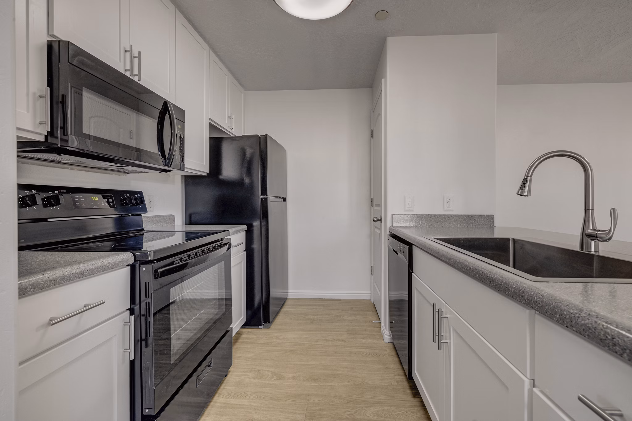 kitchen at The Emerson Apartments 