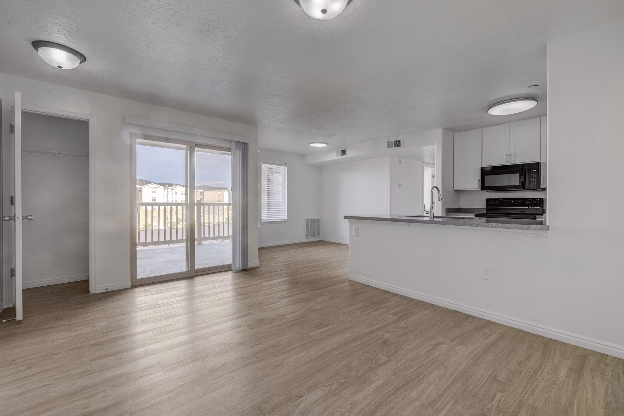 living room at The Emerson Apartments 
