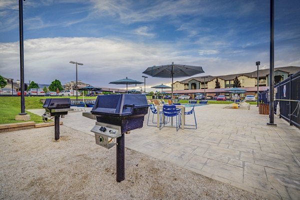 grill area at The Emerson Apartments 