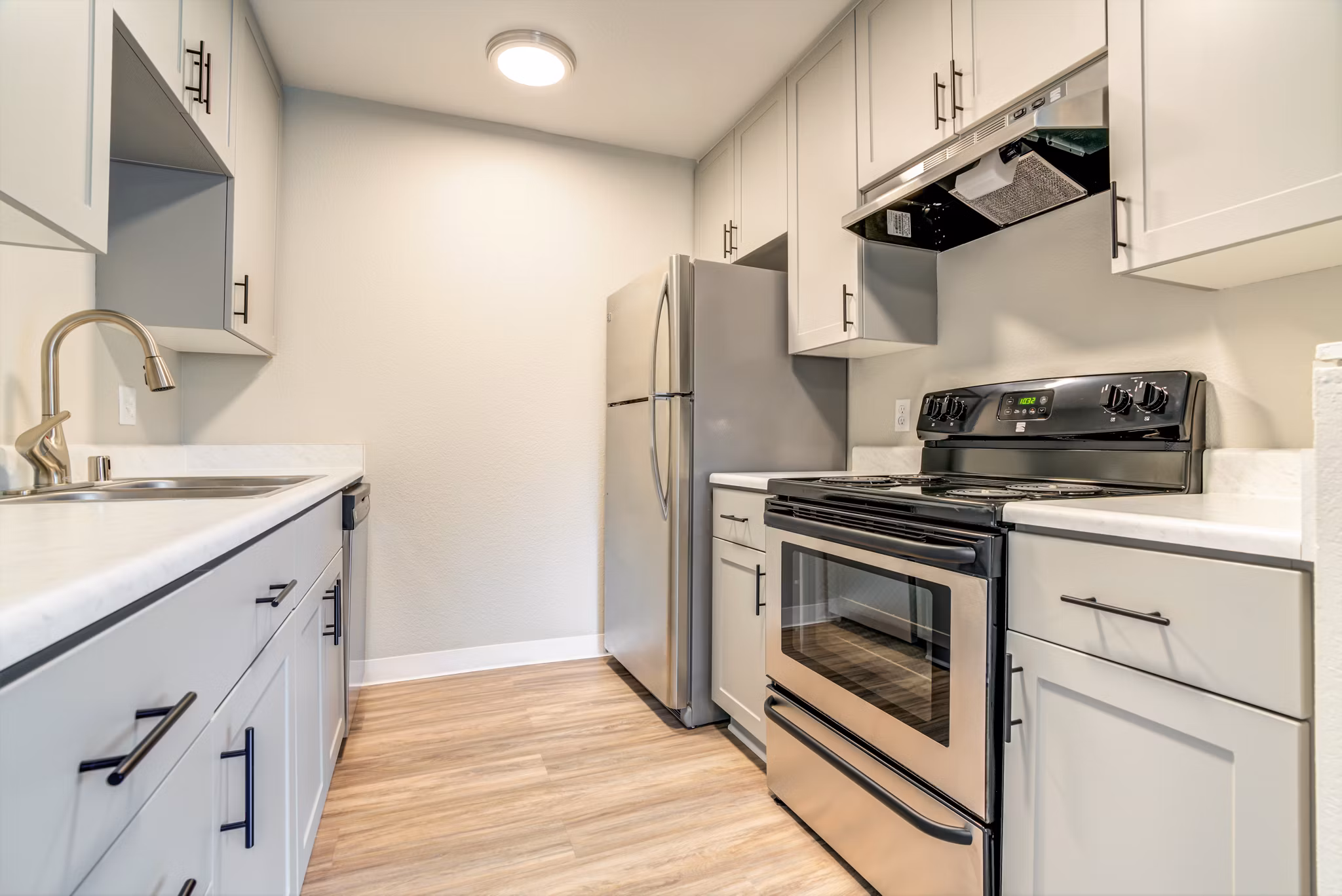 Kitchen at Evergreen Heights Apartments
