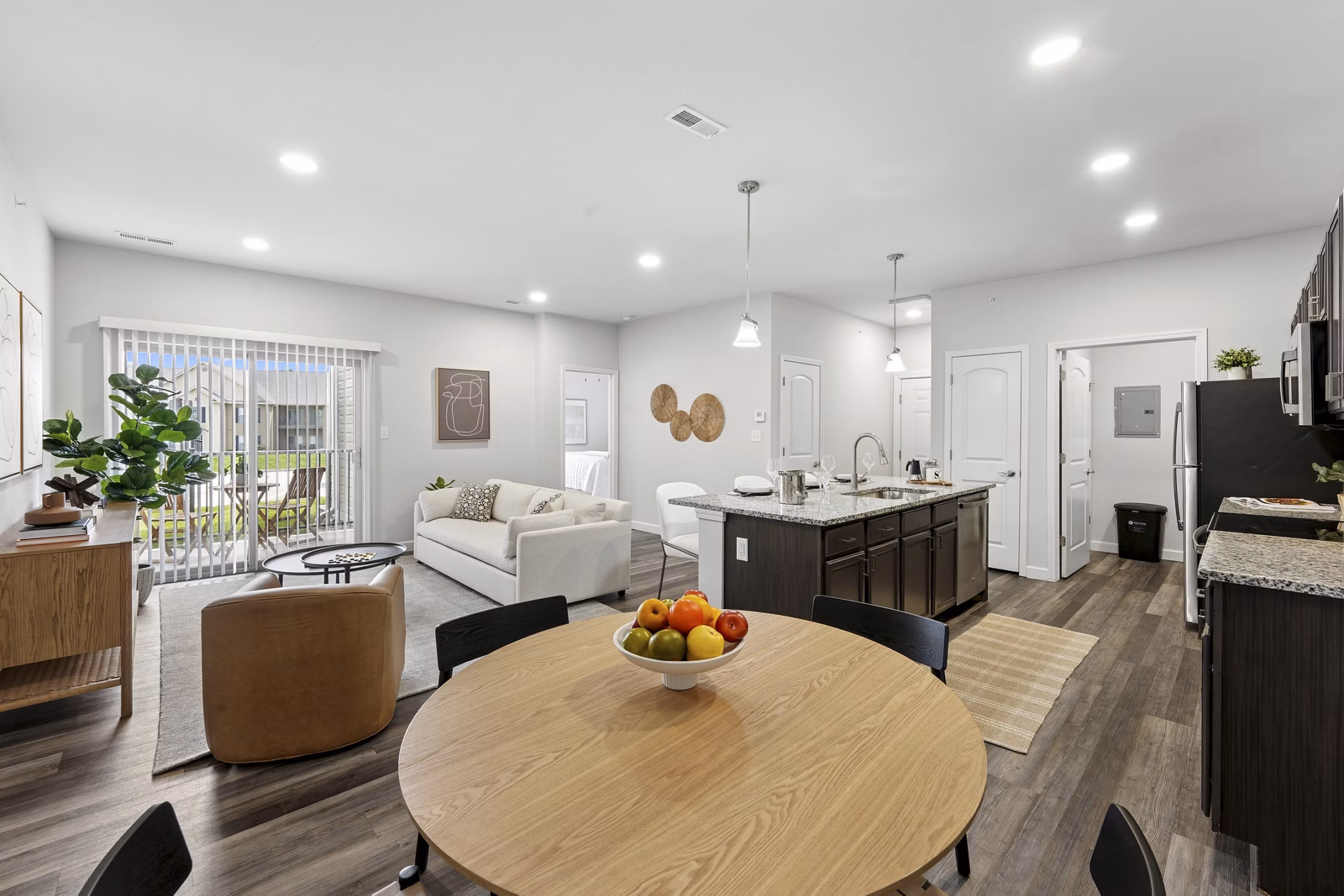 kitchen at Evergreen Heights Apartments