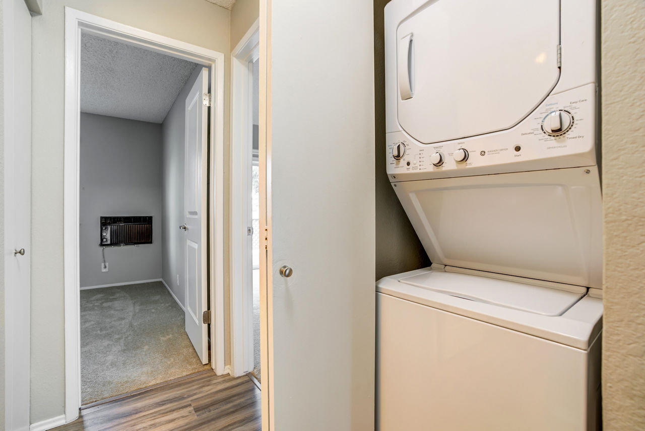 Laundry room at Evergreen Heights