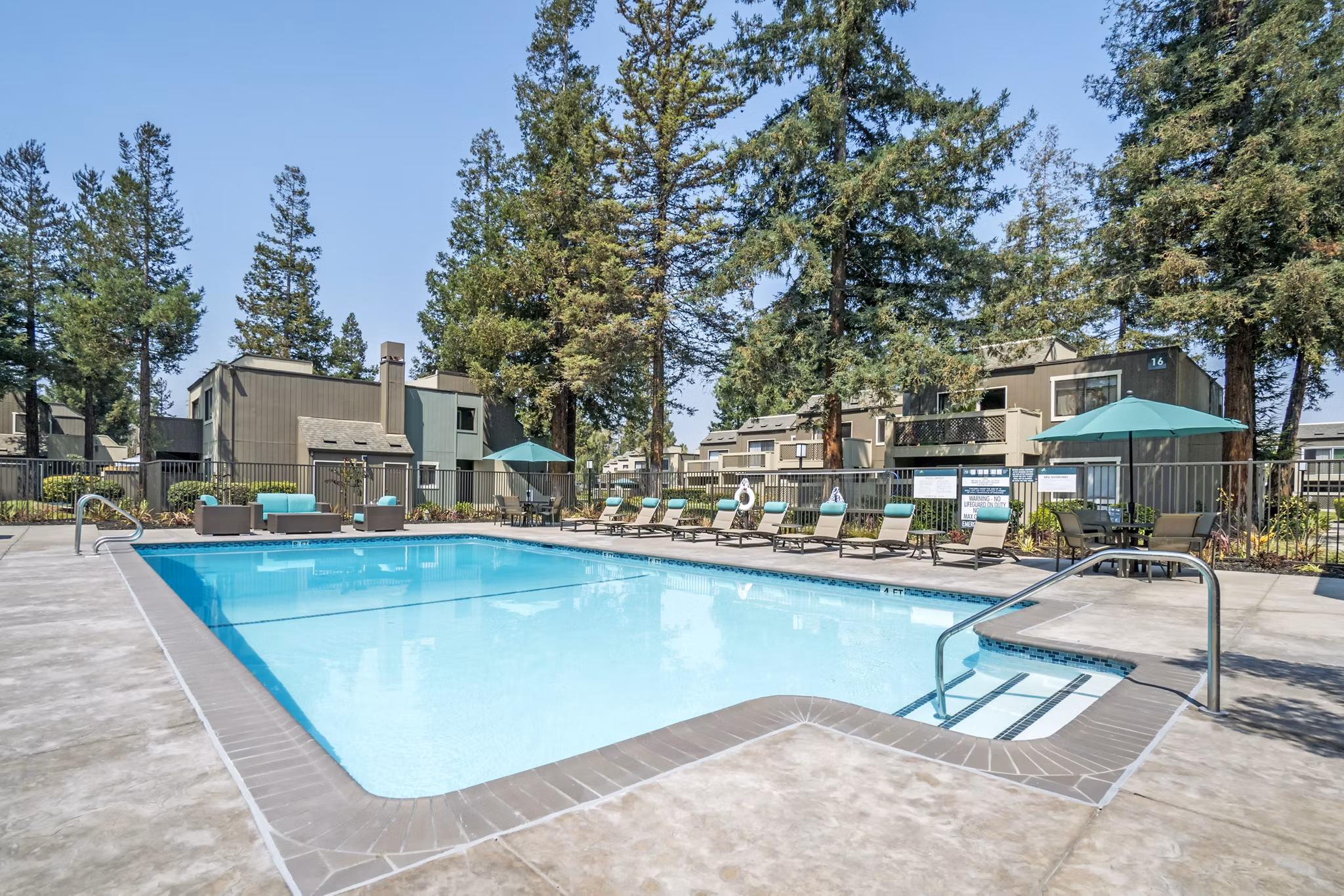 Pool at Evergreen Heights Apartments