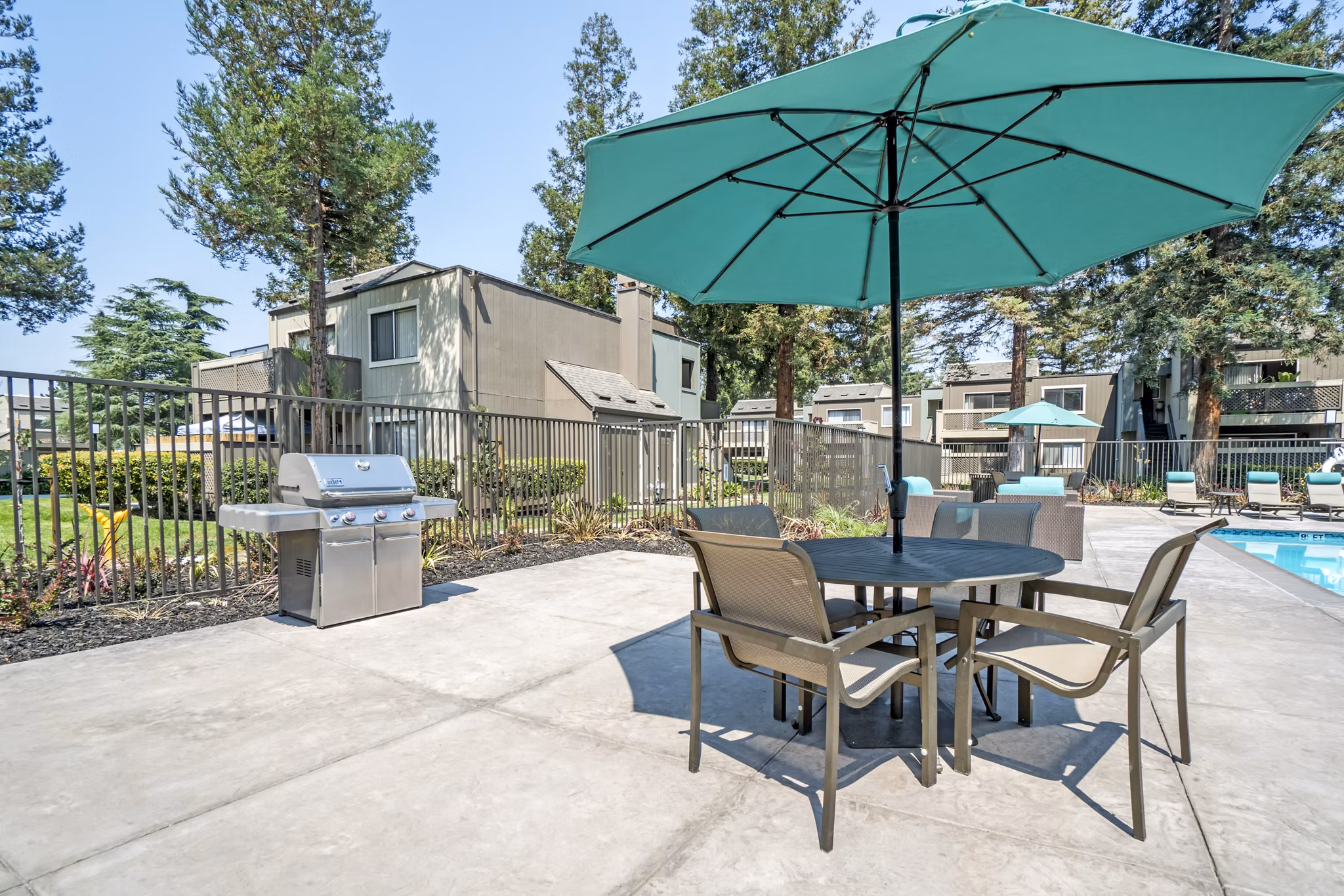Grill Area at Evergreen Heights Apartments