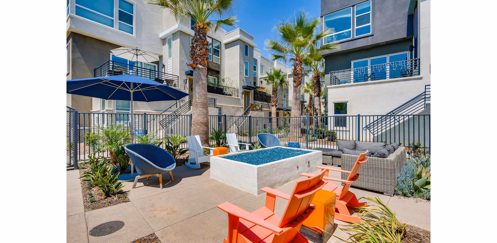 grill area at Anden Apartments