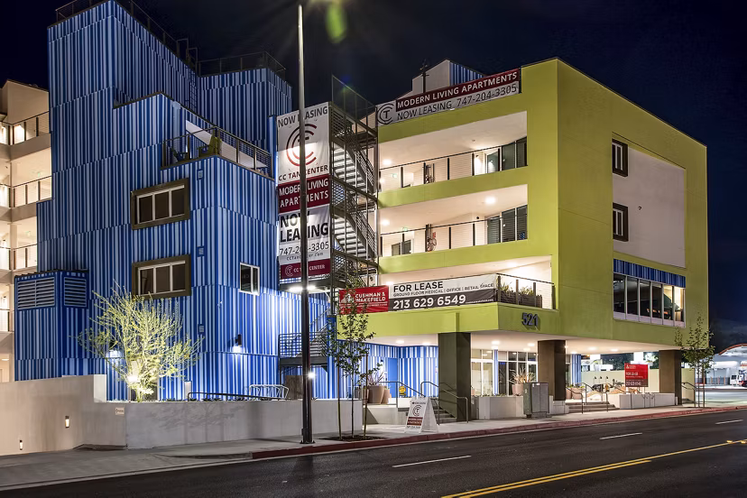 CC Tan Center: Luxury apartment building in urban setting