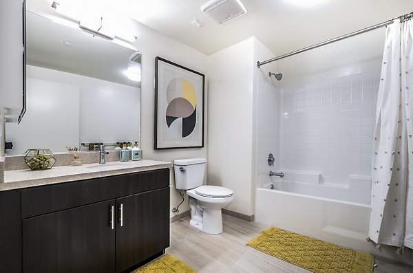 bathroom at CC Tan Center Apartments