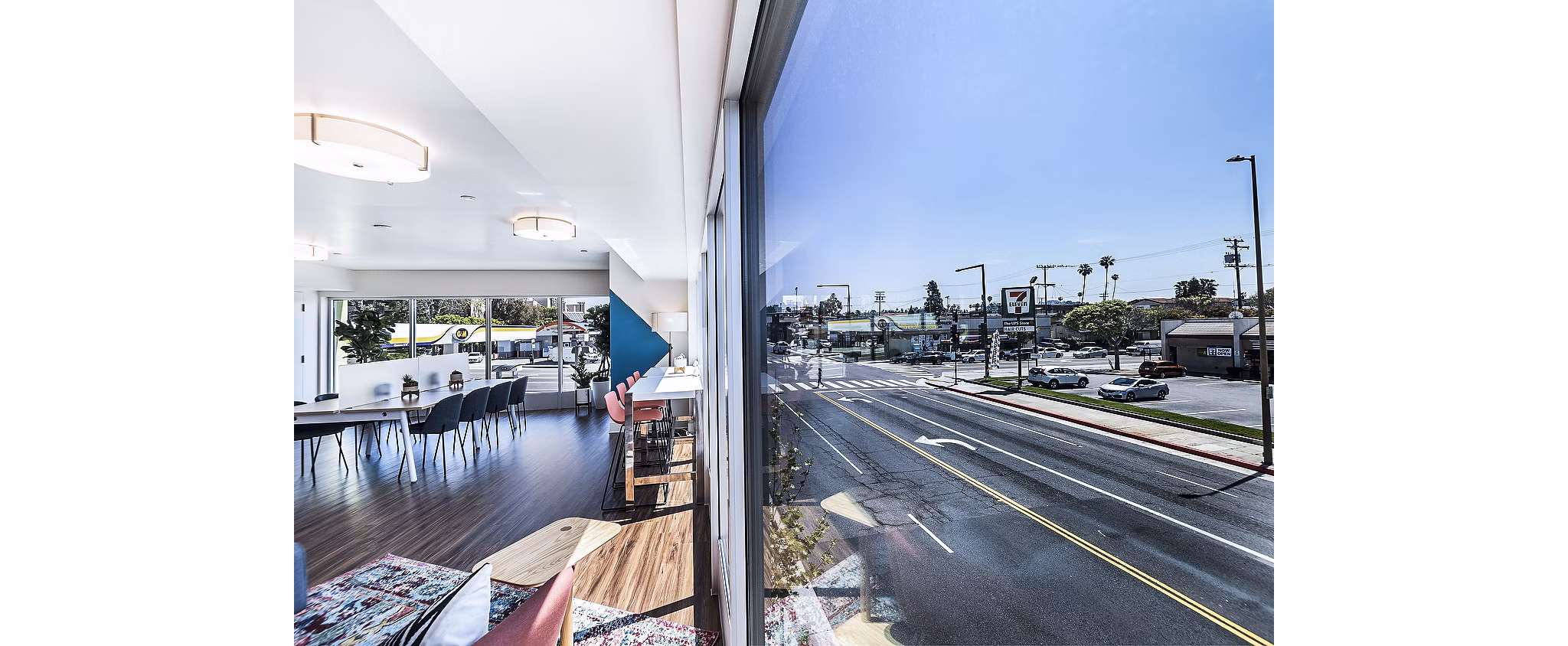 Elegant clubhouse lobby with modern seating and ambient lighting at CC Tan Center Apartments