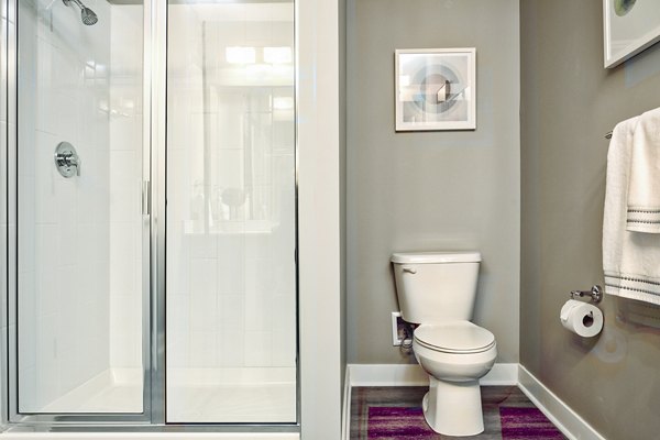 Elegant bathroom featuring modern design and premium fixtures at Ridge at Robinson Apartments