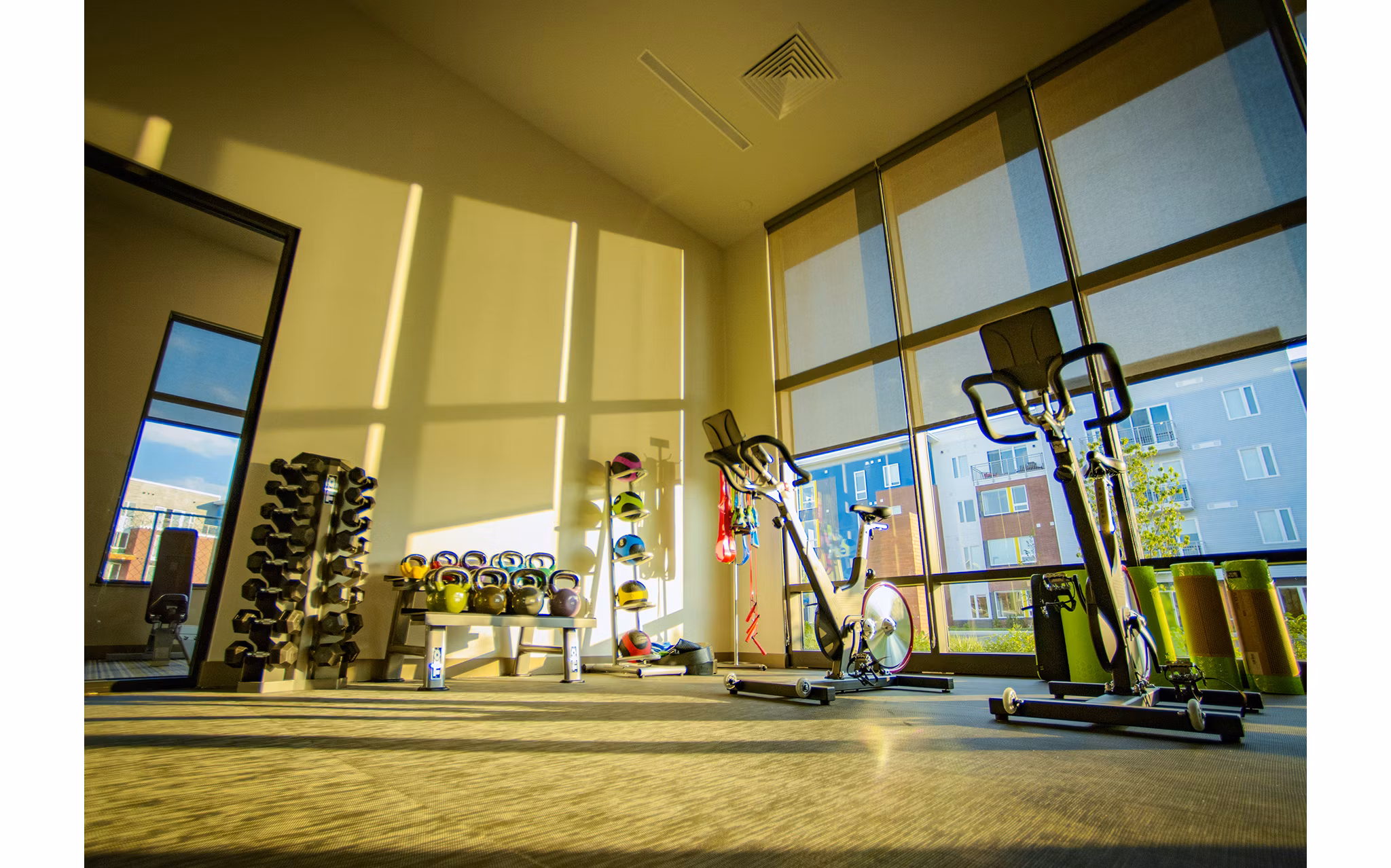 Fitness center with state-of-the-art equipment at Ridge at Robinson Apartments