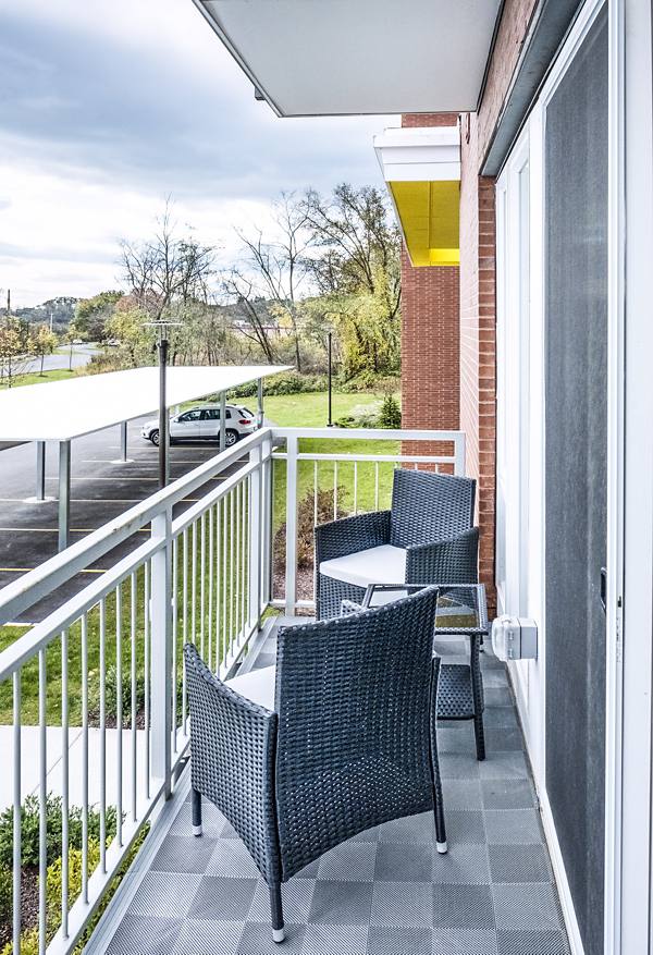 patio/balcony at Ridge at Robinson Apartments                                                          