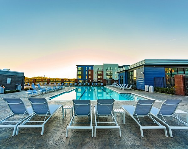 Luxury pool at Ridge at Robinson Apartments offering relaxation and entertainment for residents