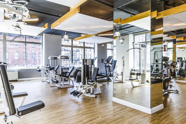 fitness center at 800 Sixth Apartments
