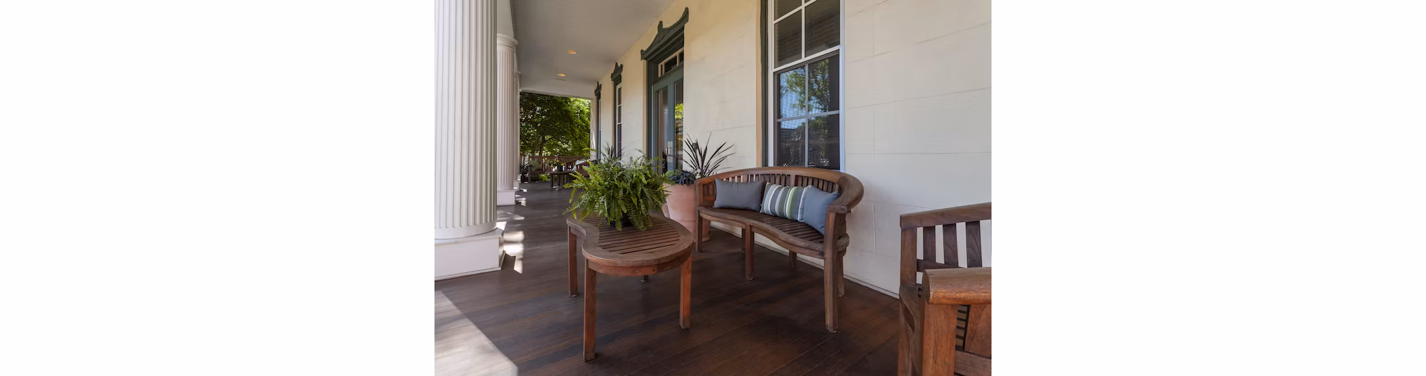 Elegant clubhouse at Old Quaker Building Apartments featuring modern design and ample seating for gatherings