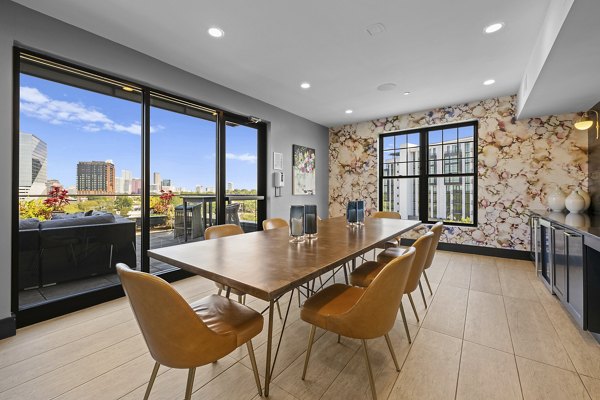 clubhouse game room at Novel Atherton Apartments