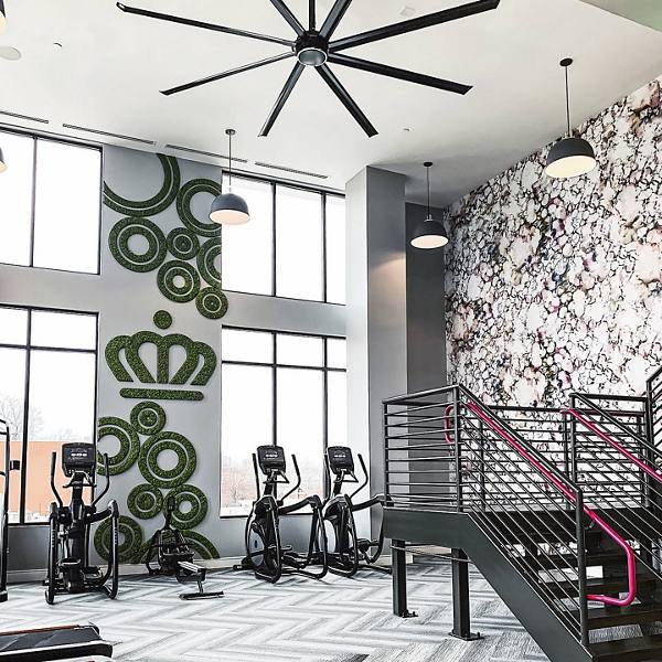 fitness center at Novel Atherton Apartments
