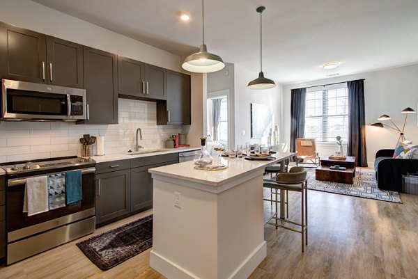 kitchen at Novel Atherton Apartments