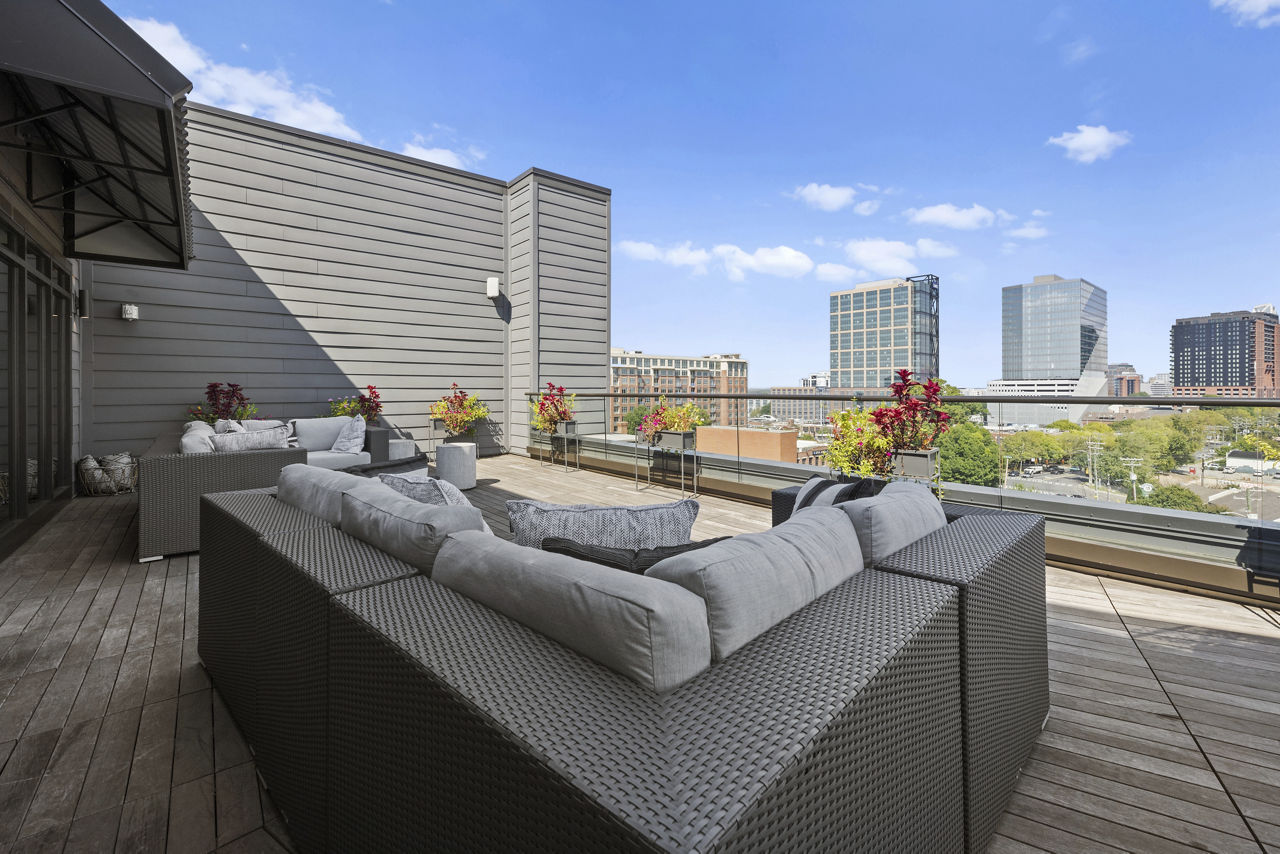 Roof deck at The Atherton