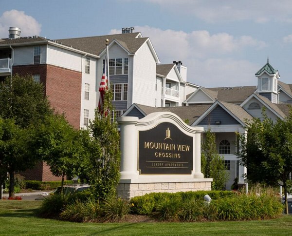 Mountain View Crossing: Signage for luxury apartments in premiere location