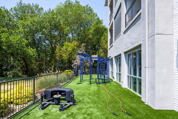 outdoor fitness center at Broadstone on Trinity Apartments