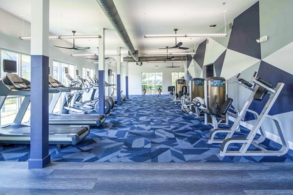 State-of-the-art fitness center featuring modern equipment at Broadstone on Trinity Apartments