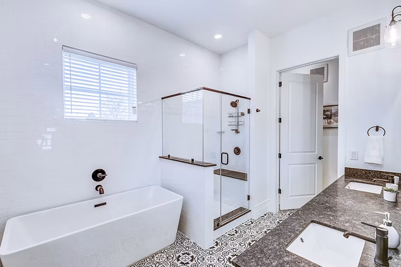 Bathroom featuring luxury fixtures in Elan Inwood Apartments