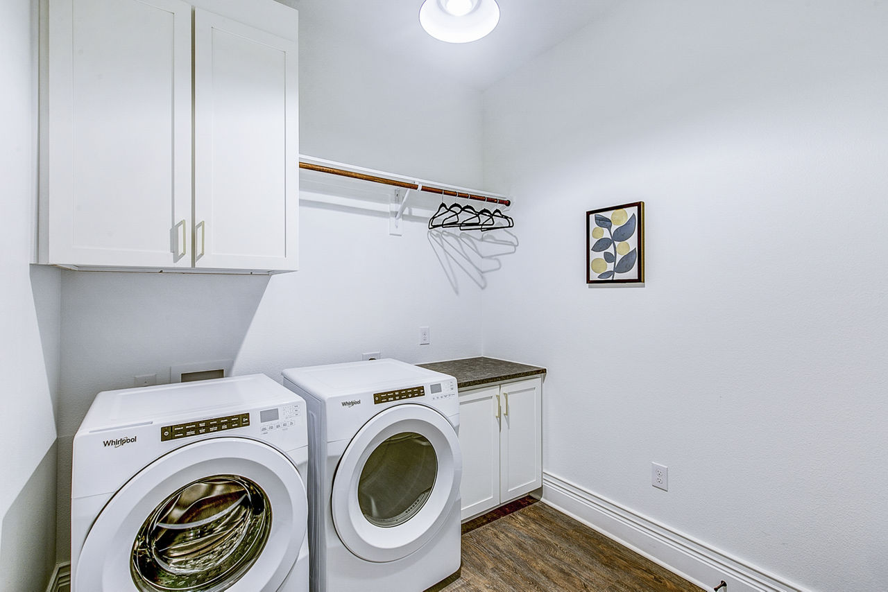 Laundry room at Elan Inwood