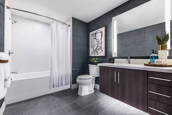 bathroom at AMP Lofts Apartments