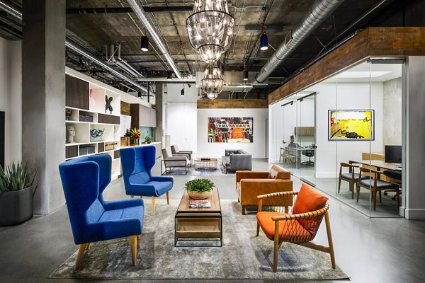 clubhouse/lobby at AMP Lofts Apartments