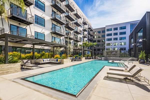 pool at AMP Lofts Apartments